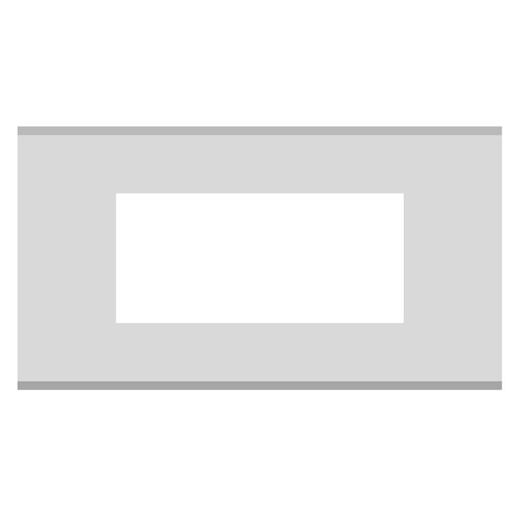 Norisys Cube Series Solid Aluminum Plates With Frame Natural