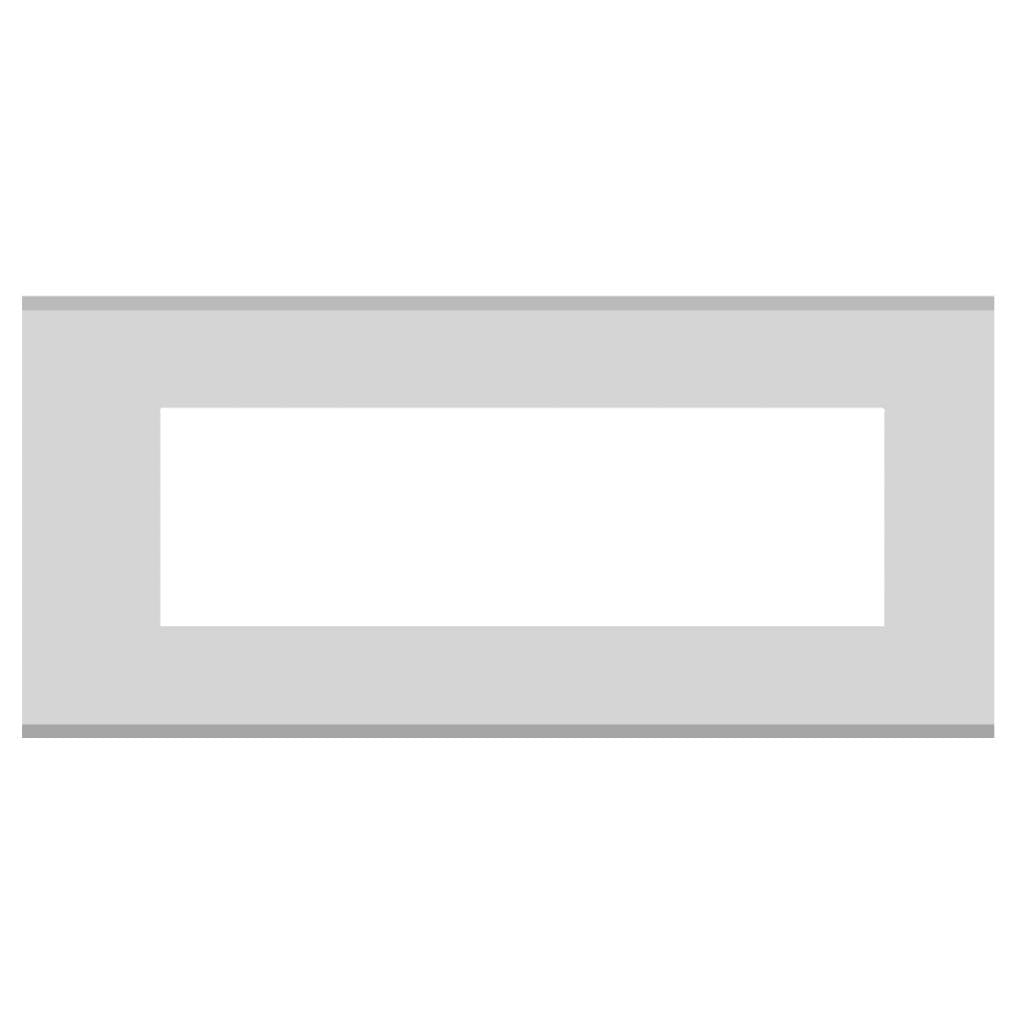 Norisys Cube Series Solid Aluminum Plates With Frame Natural