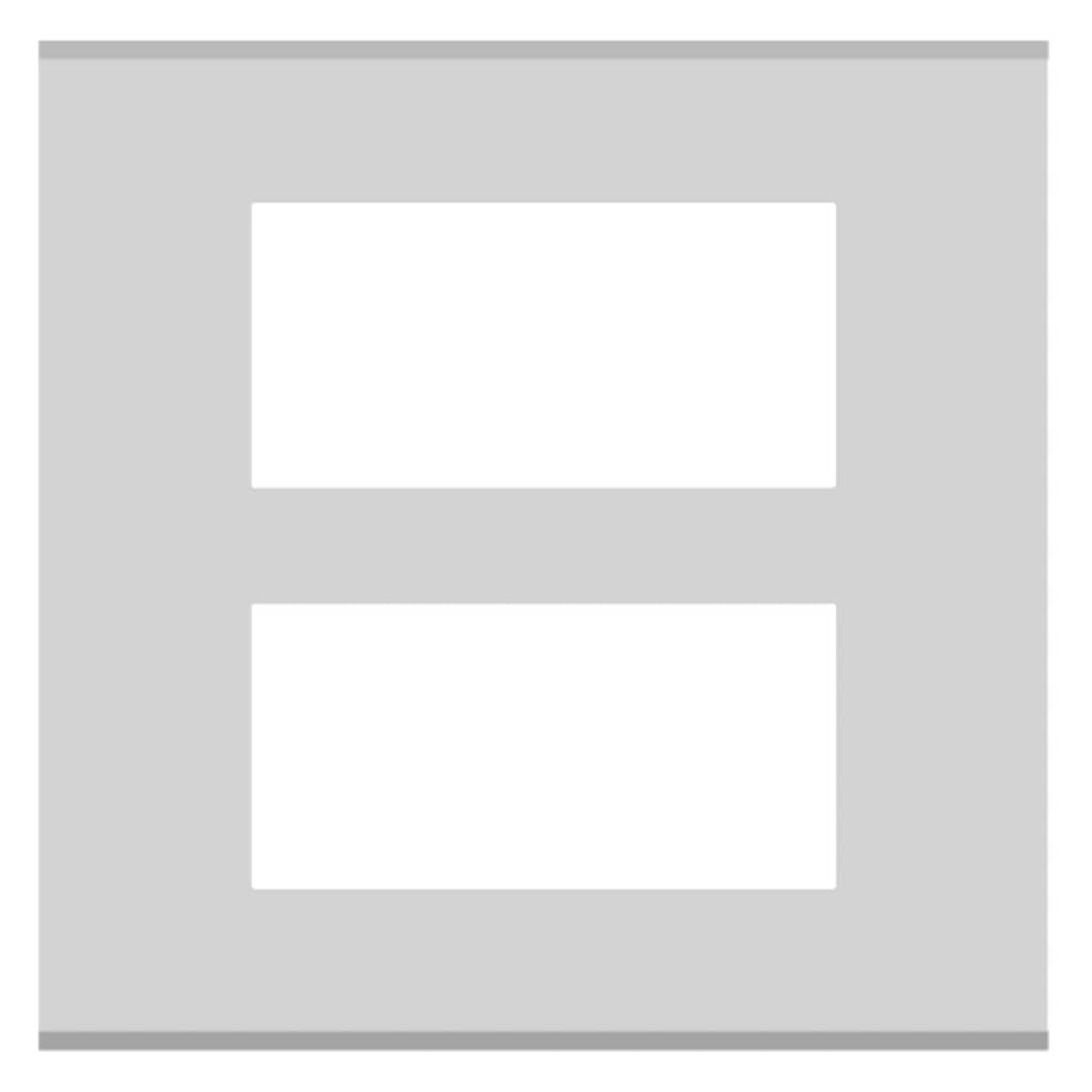 Norisys Cube Series Solid Aluminum Plates With Frame Natural
