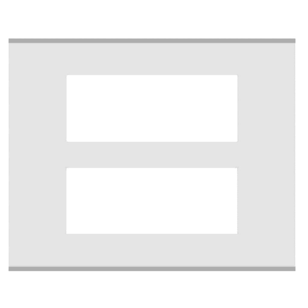 Norisys Cube Series Solid Aluminum Plates With Frame Natural