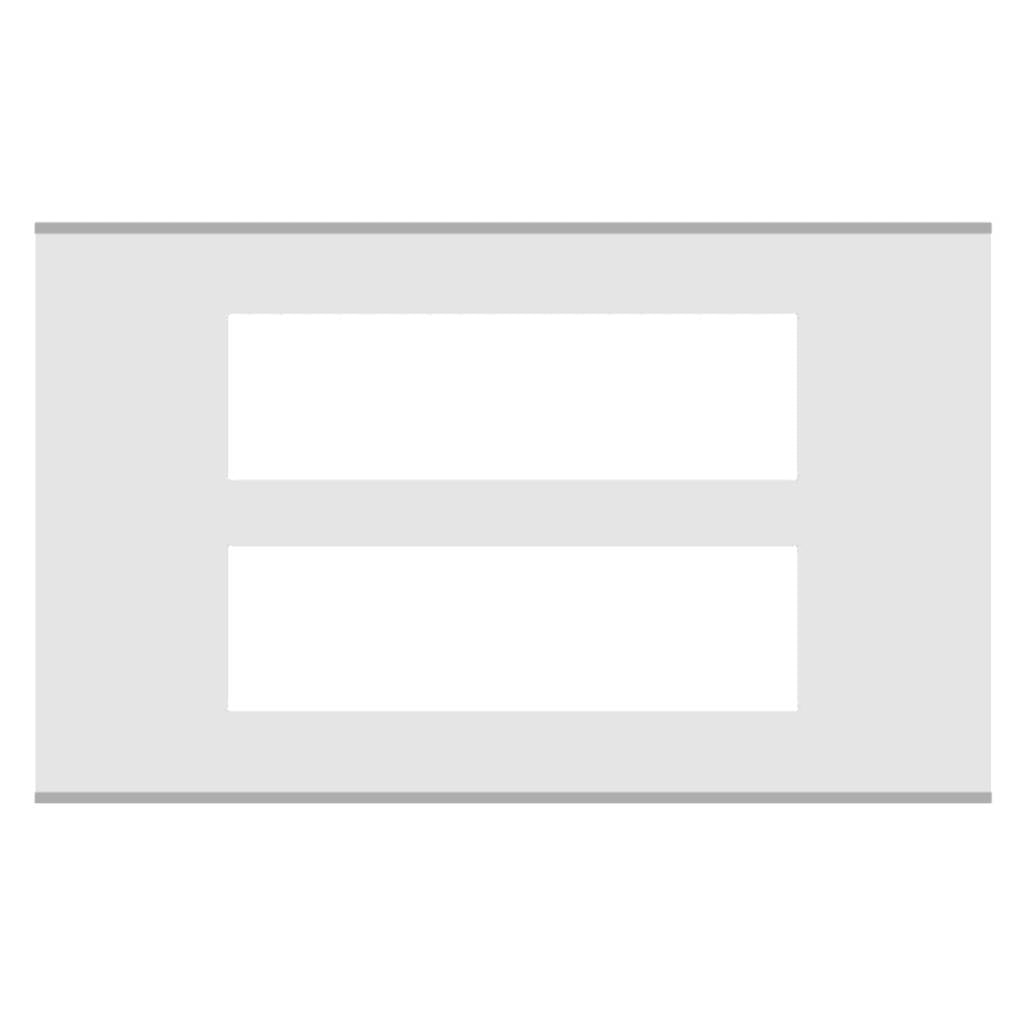Norisys Cube Series Solid Aluminum Plates With Frame Natural
