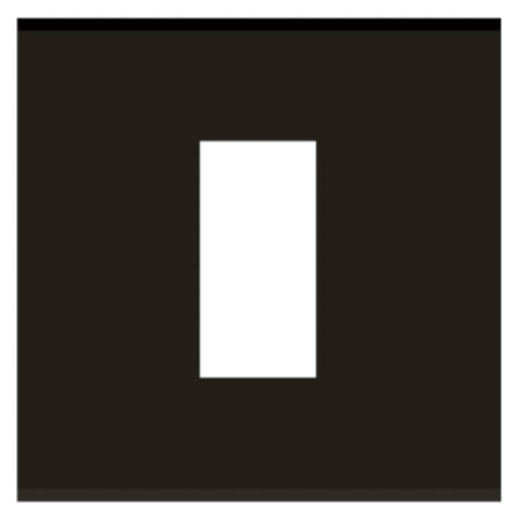 Norisys Square Series Solid Aluminum Plates With Frame Black 