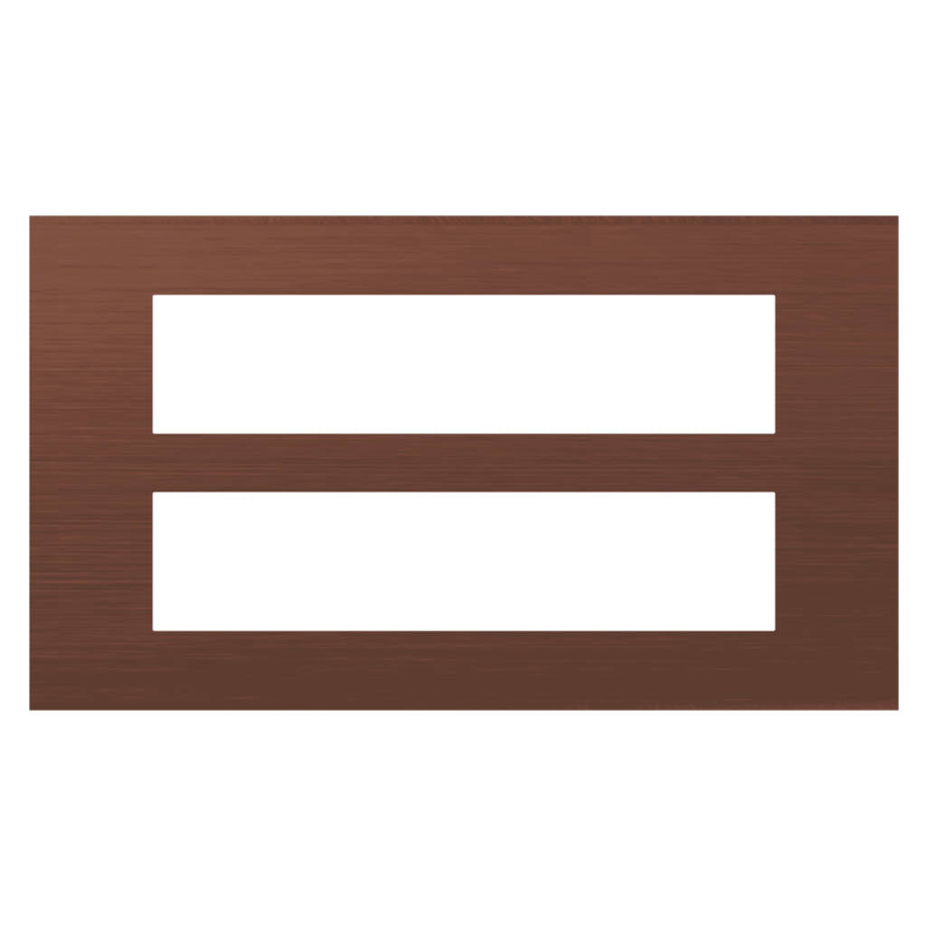Norisys Cube Series Solid Aluminum Plates With Frame Dark Bronze