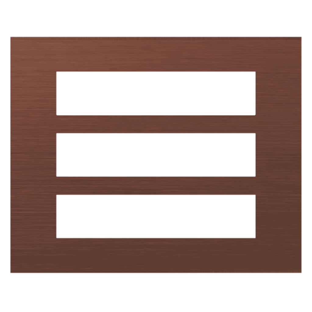 Norisys Cube Series Solid Aluminum Plates With Frame Dark Bronze