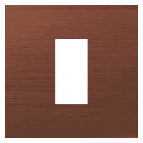 Norisys Square Series Solid Aluminum Plates With Frame Dark Bronze 