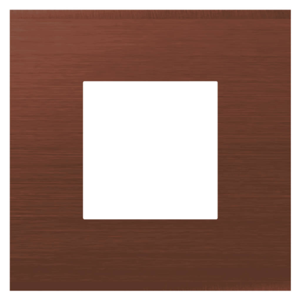 Norisys Cube Series Solid Aluminum Plates With Frame Dark Bronze