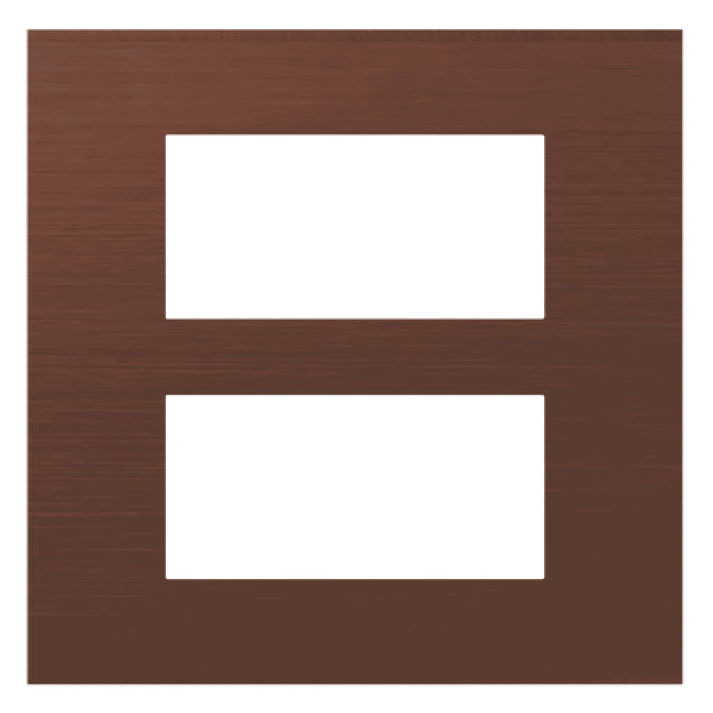 Norisys Cube Series Solid Aluminum Plates With Frame Dark Bronze