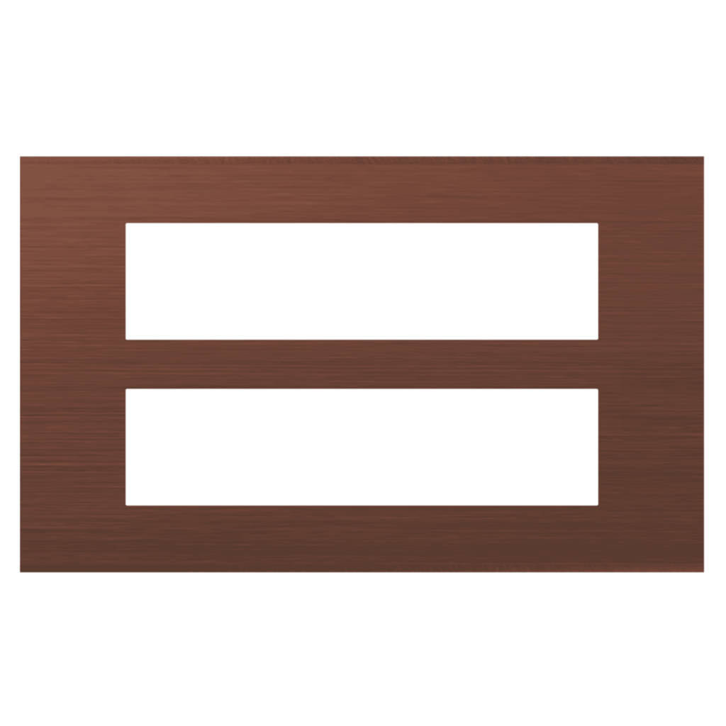 Norisys Cube Series Solid Aluminum Plates With Frame Dark Bronze