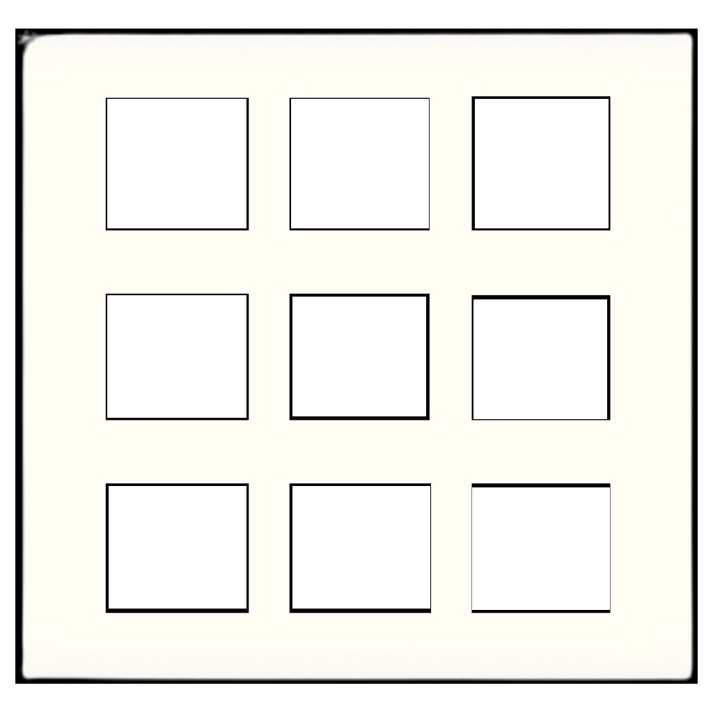 Norisys Square Series Smart Plates With Frame Frost White