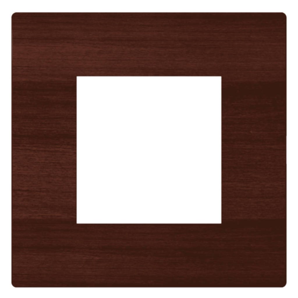 Norisys Square Series Smart Plates With Frame Wood Finish