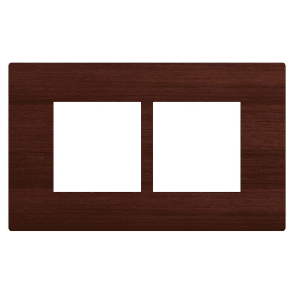 Norisys Square Series Smart Plates With Frame Wood Finish