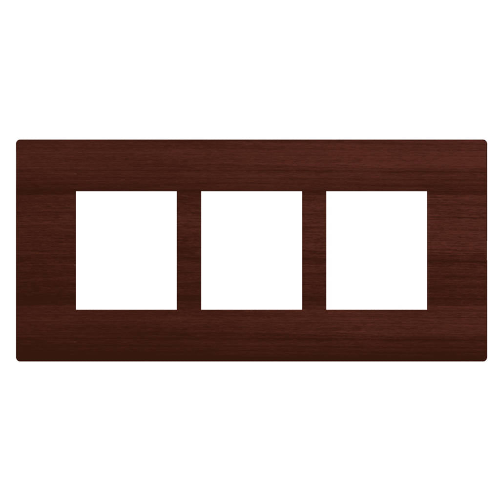 Norisys Square Series Smart Plates With Frame Wood Finish
