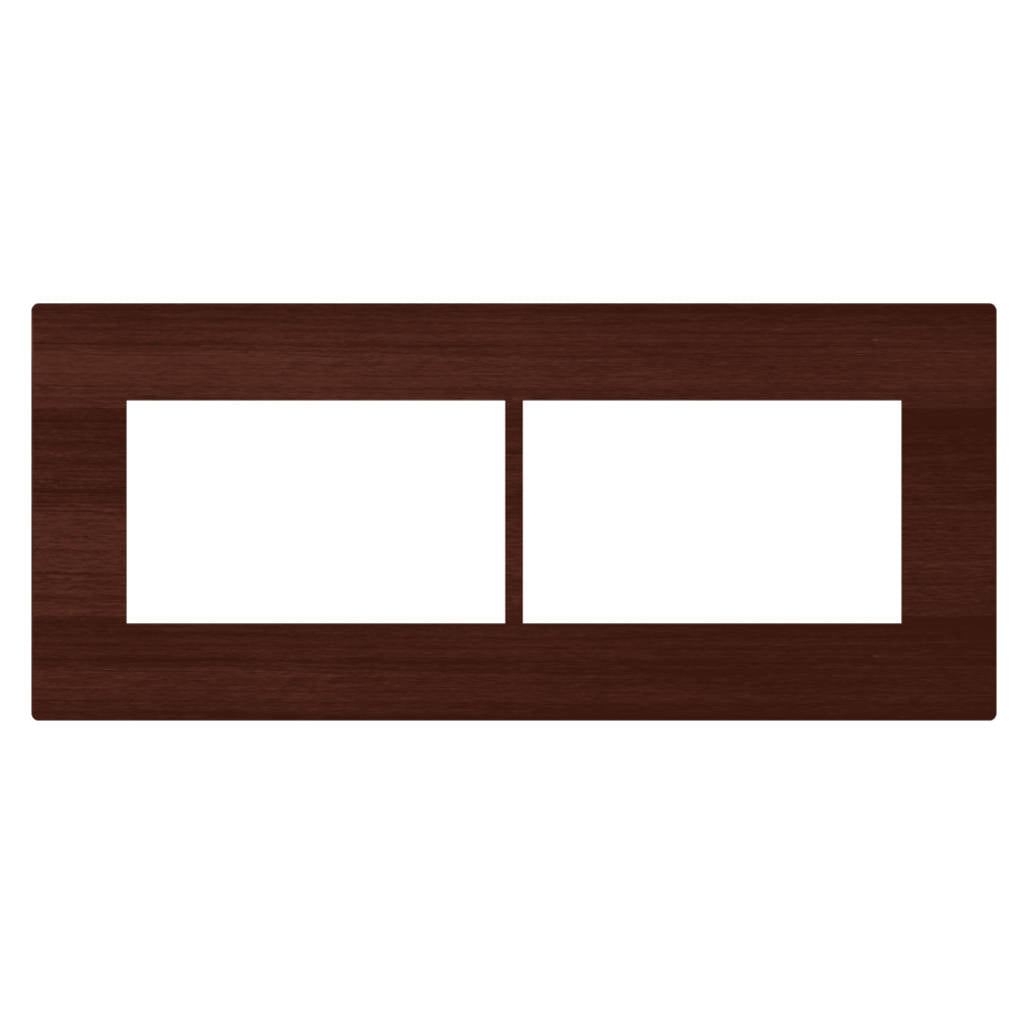 Norisys Square Series Smart Plates With Frame Wood Finish