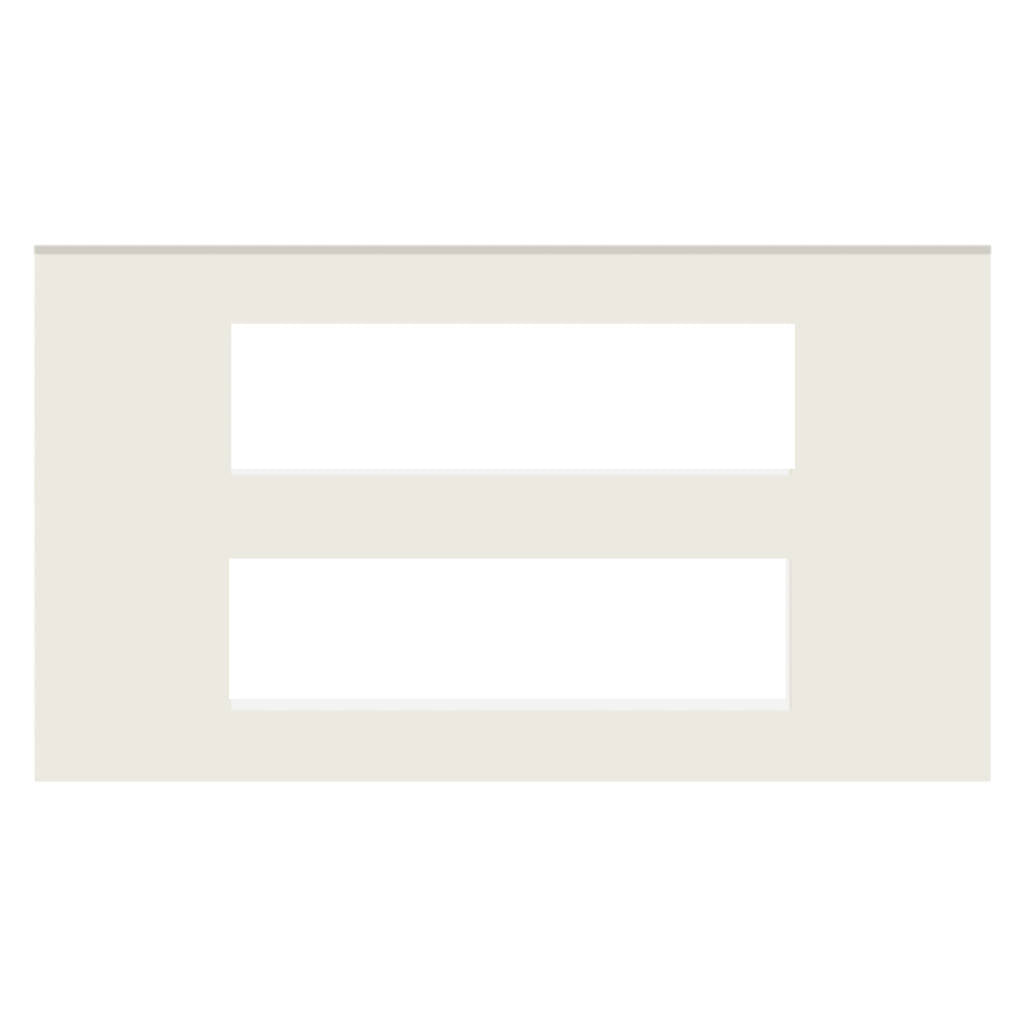 Norisys Cube Series Solid Glass Plates With Frame Ice White