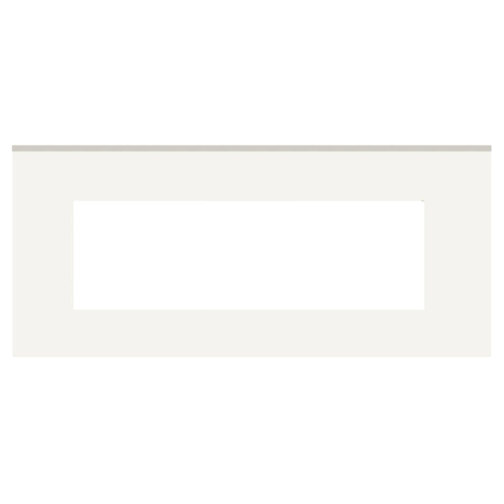 Norisys Cube Series Solid Glass Plates With Frame Ice White