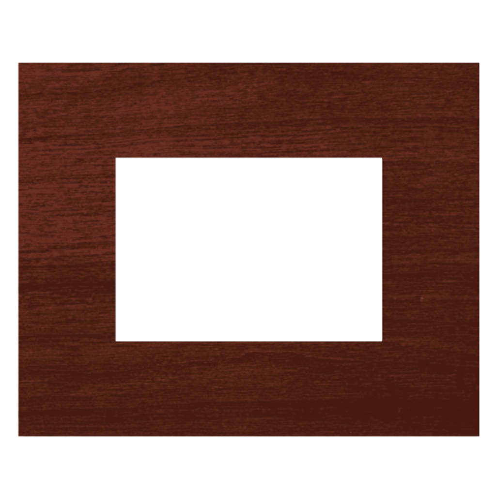 Norisys Cube Series Solid Wood Plates With Frame Dark Maogany