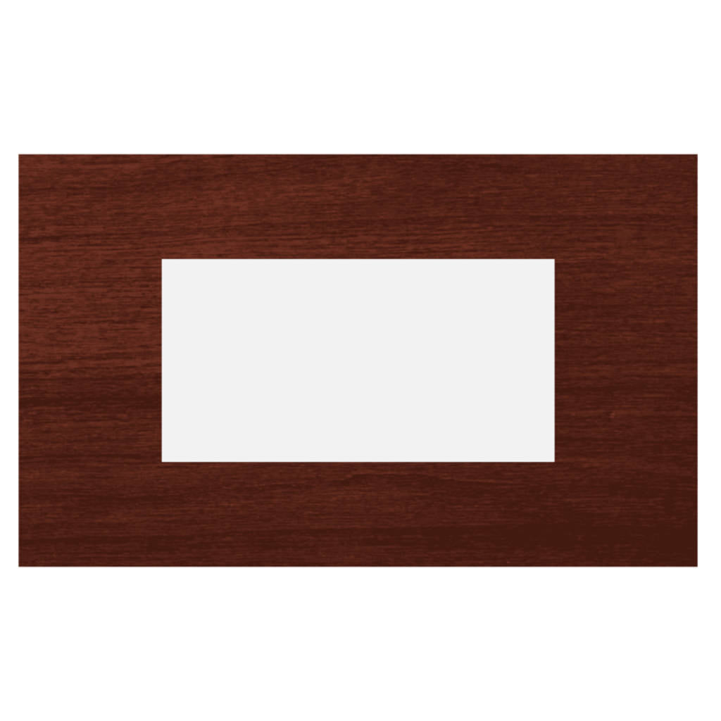 Norisys Cube Series Solid Wood Plates With Frame Dark Maogany