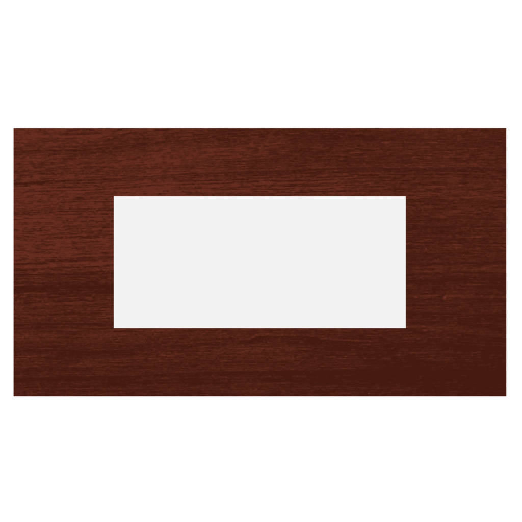 Norisys Cube Series Solid Wood Plates With Frame Dark Maogany