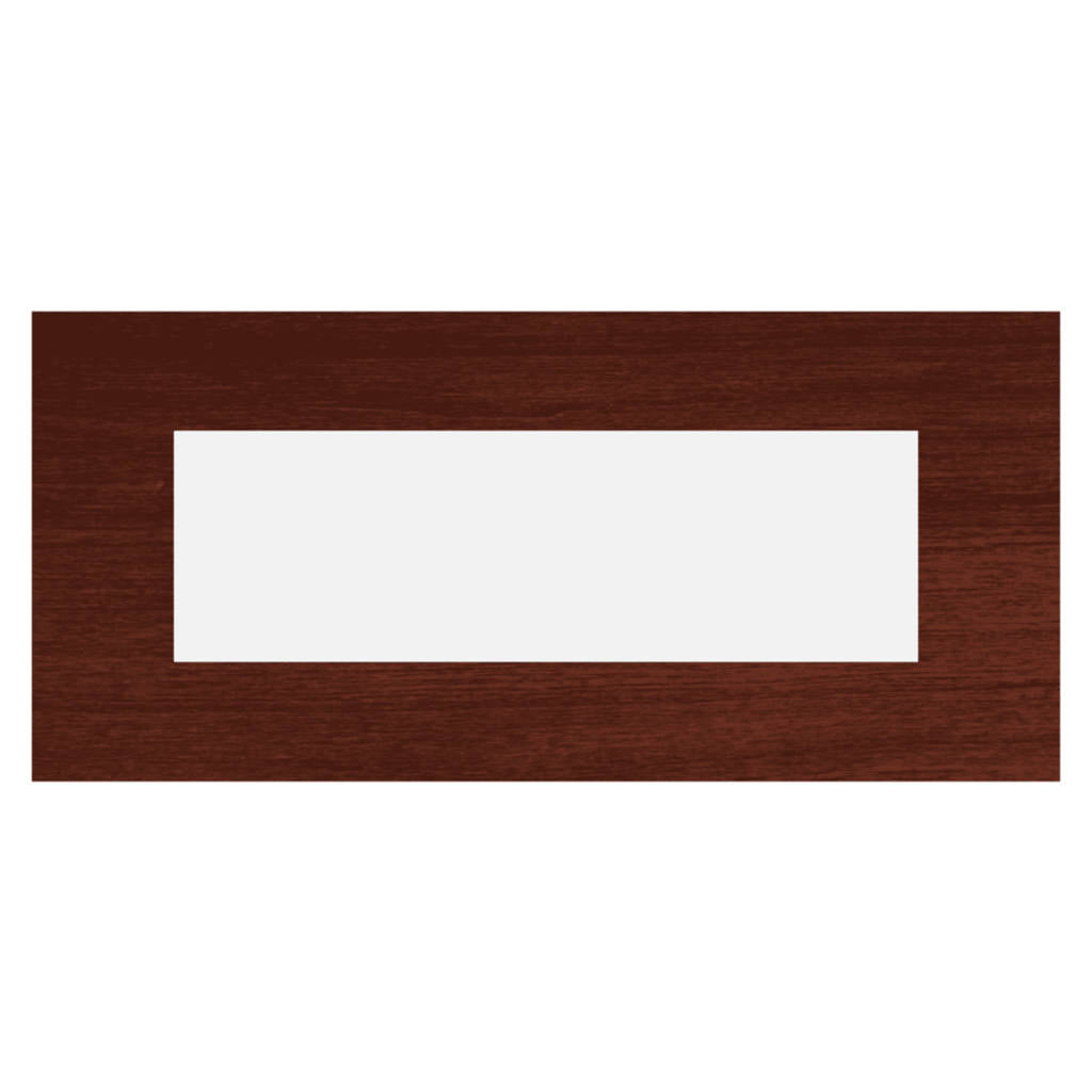 Norisys Cube Series Solid Wood Plates With Frame Dark Maogany