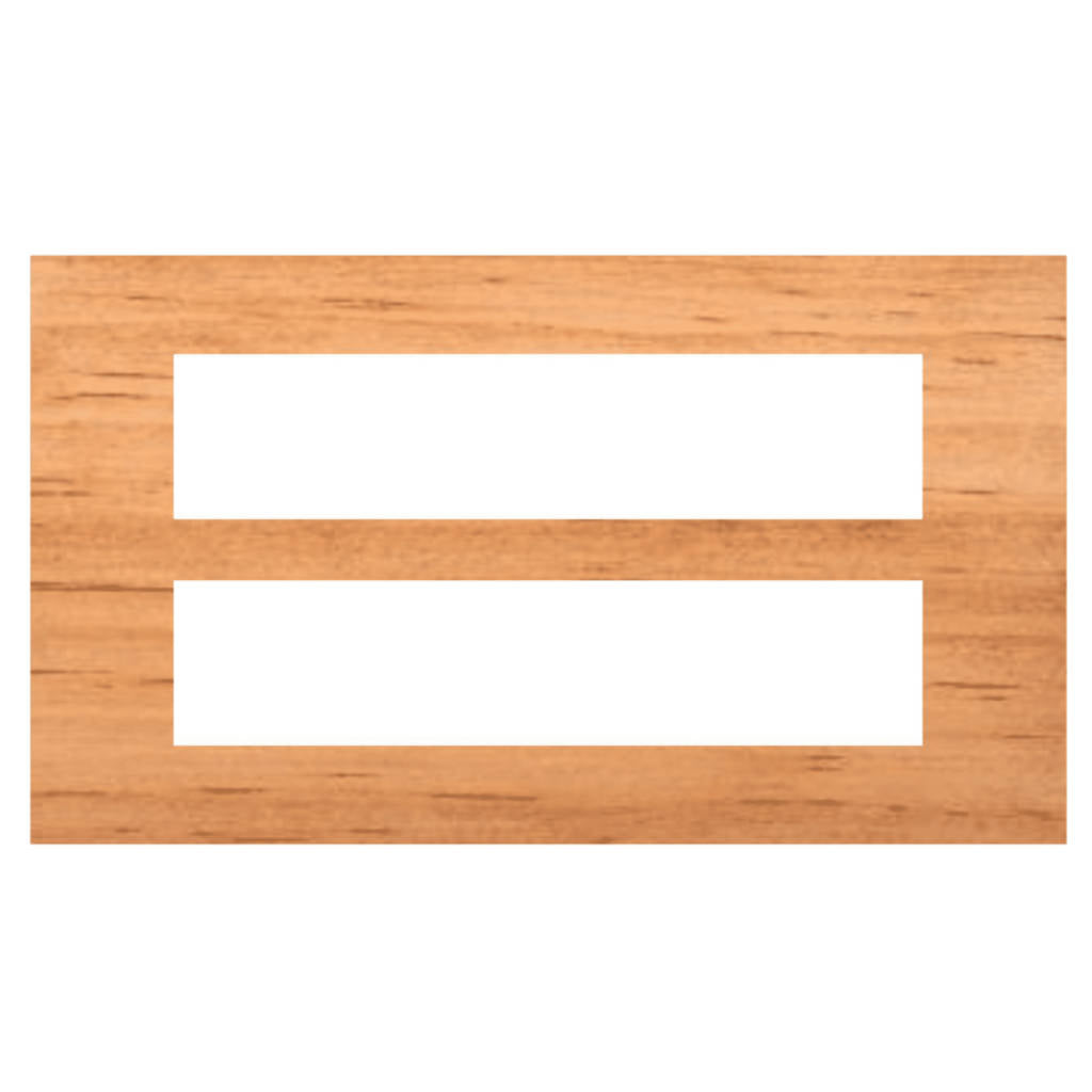 Norisys Cube Series Solid Wood Plates With Frame Natural Pinewood Polish