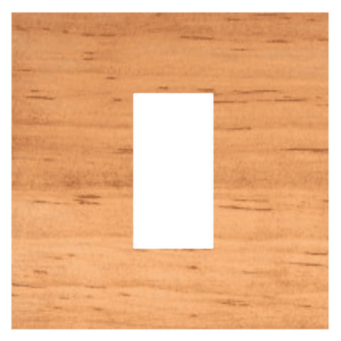 Norisys Cube Series Solid Wood Plates With Frame Natural Pinewood Polish 