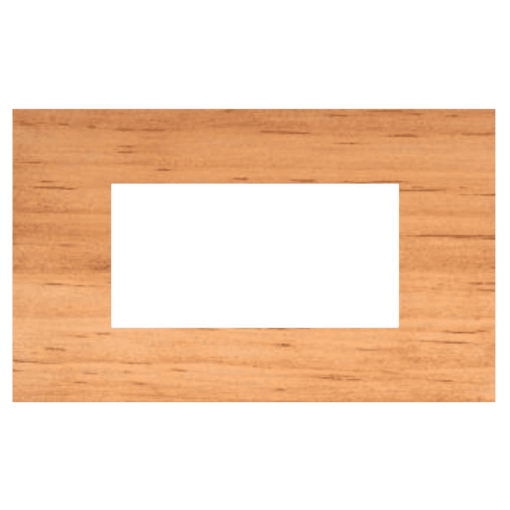 Norisys Cube Series Solid Wood Plates With Frame Natural Pinewood Polish