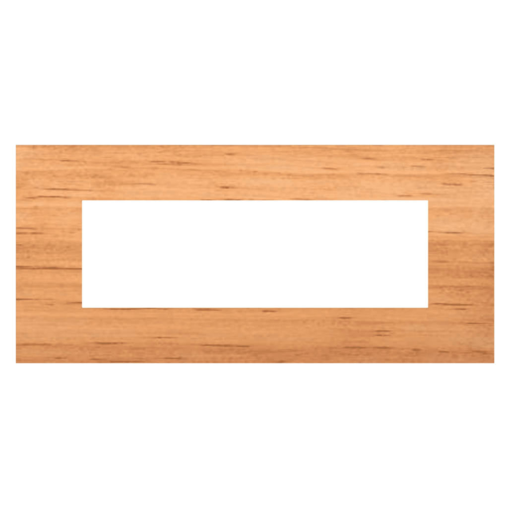 Norisys Cube Series Solid Wood Plates With Frame Natural Pinewood Polish