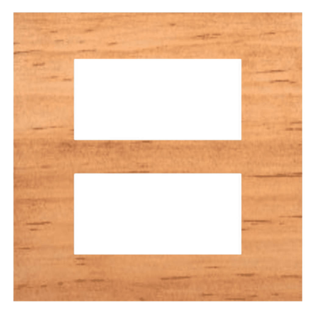 Norisys Cube Series Solid Wood Plates With Frame Natural Pinewood Polish