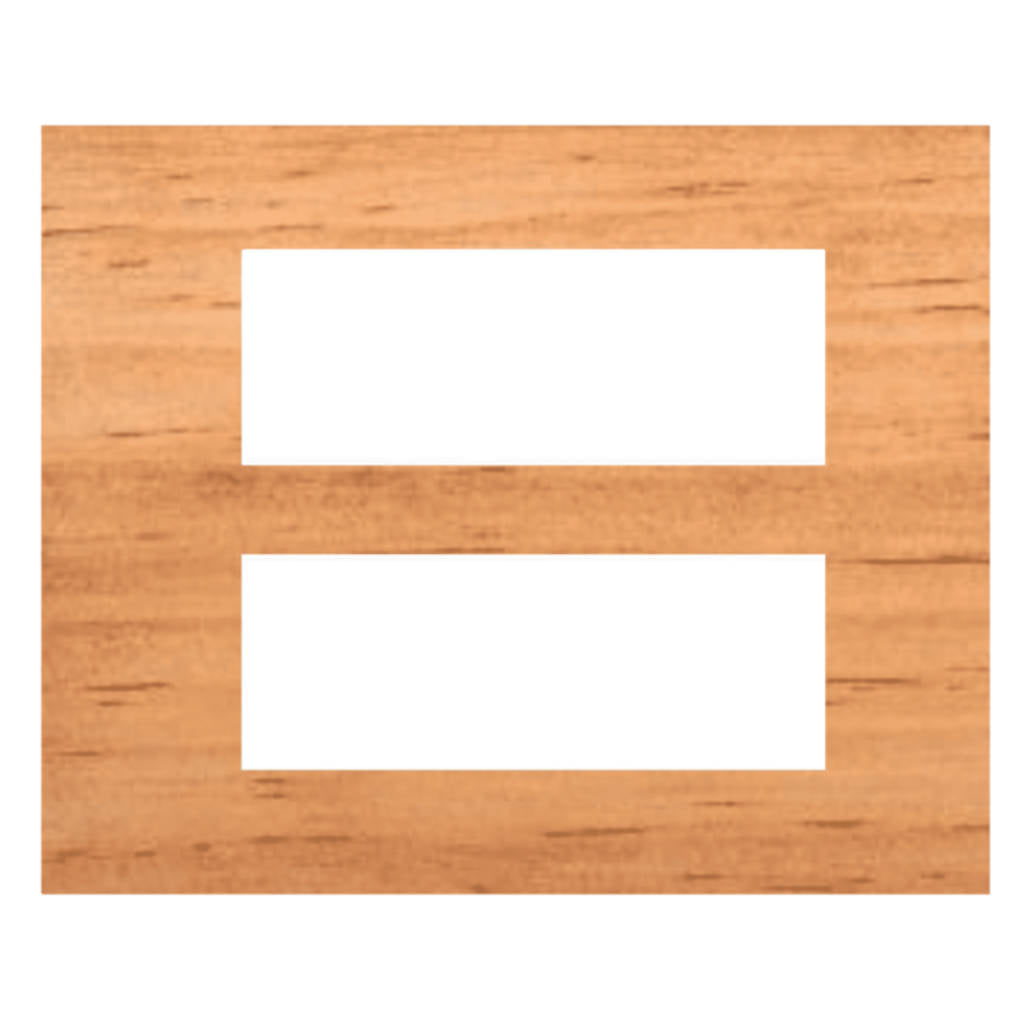 Norisys Cube Series Solid Wood Plates With Frame Natural Pinewood Polish