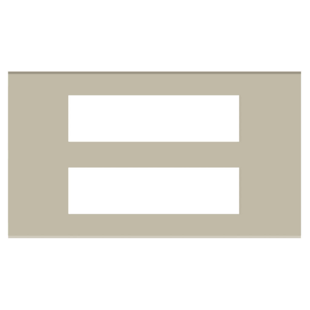 Norisys Cube Series Solid Glass Plates With Frame Smoked Silver