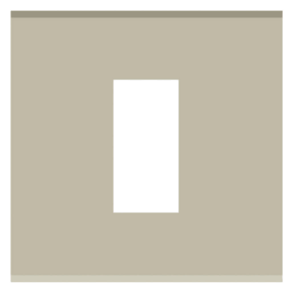 Norisys Cube Series Solid Glass Plates With Frame Smoked Silver 