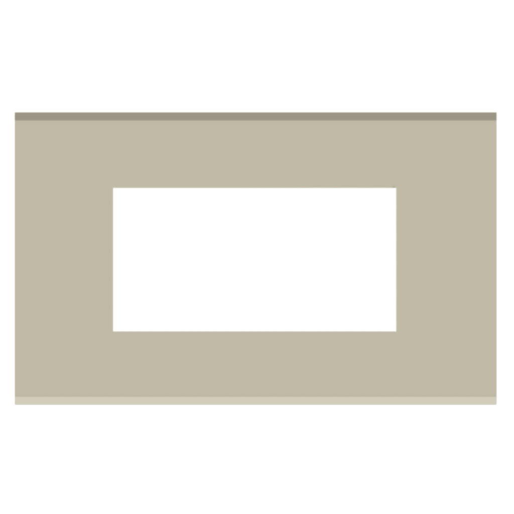 Norisys Cube Series Solid Glass Plates With Frame Smoked Silver