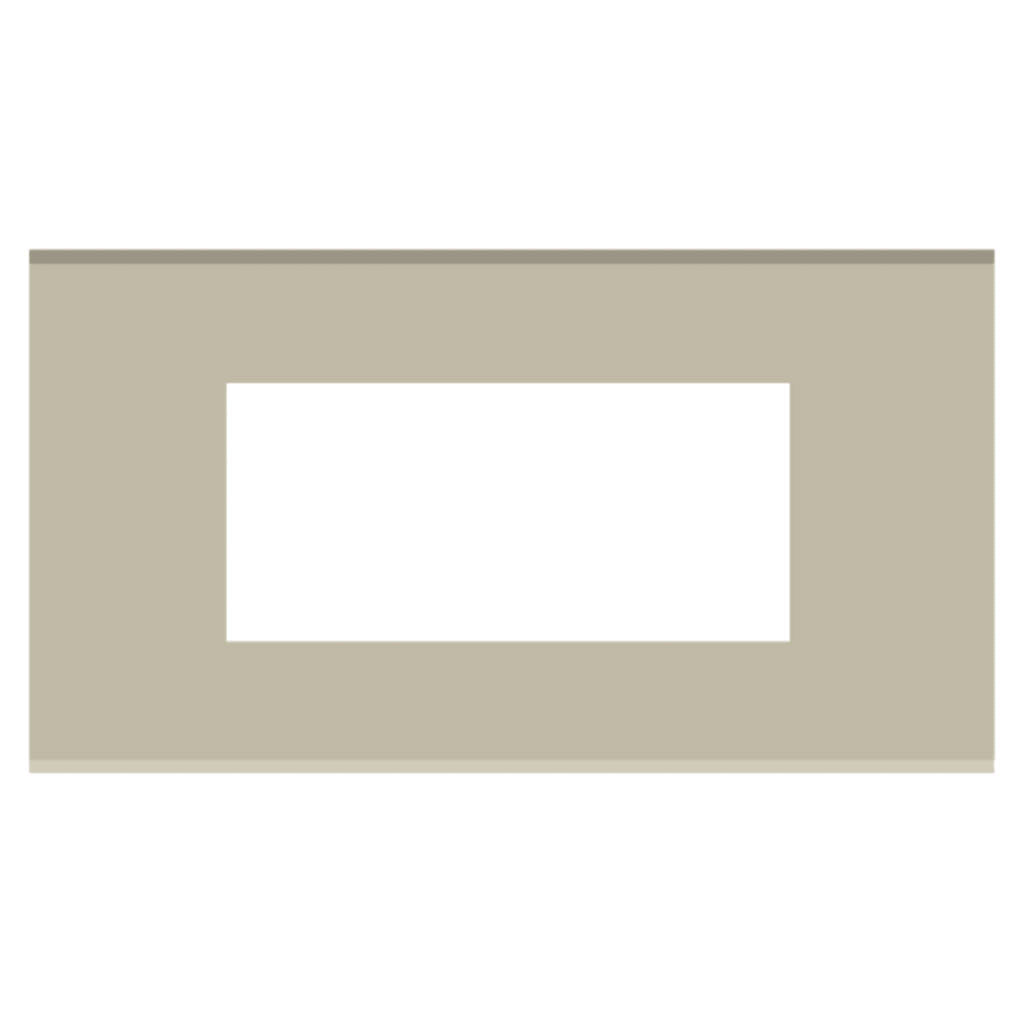 Norisys Cube Series Solid Glass Plates With Frame Smoked Silver