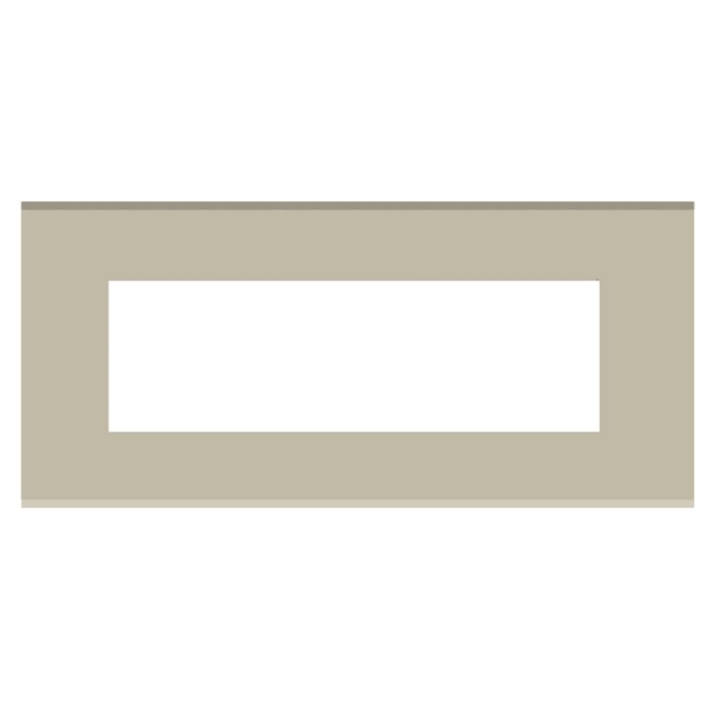 Norisys Cube Series Solid Glass Plates With Frame Smoked Silver