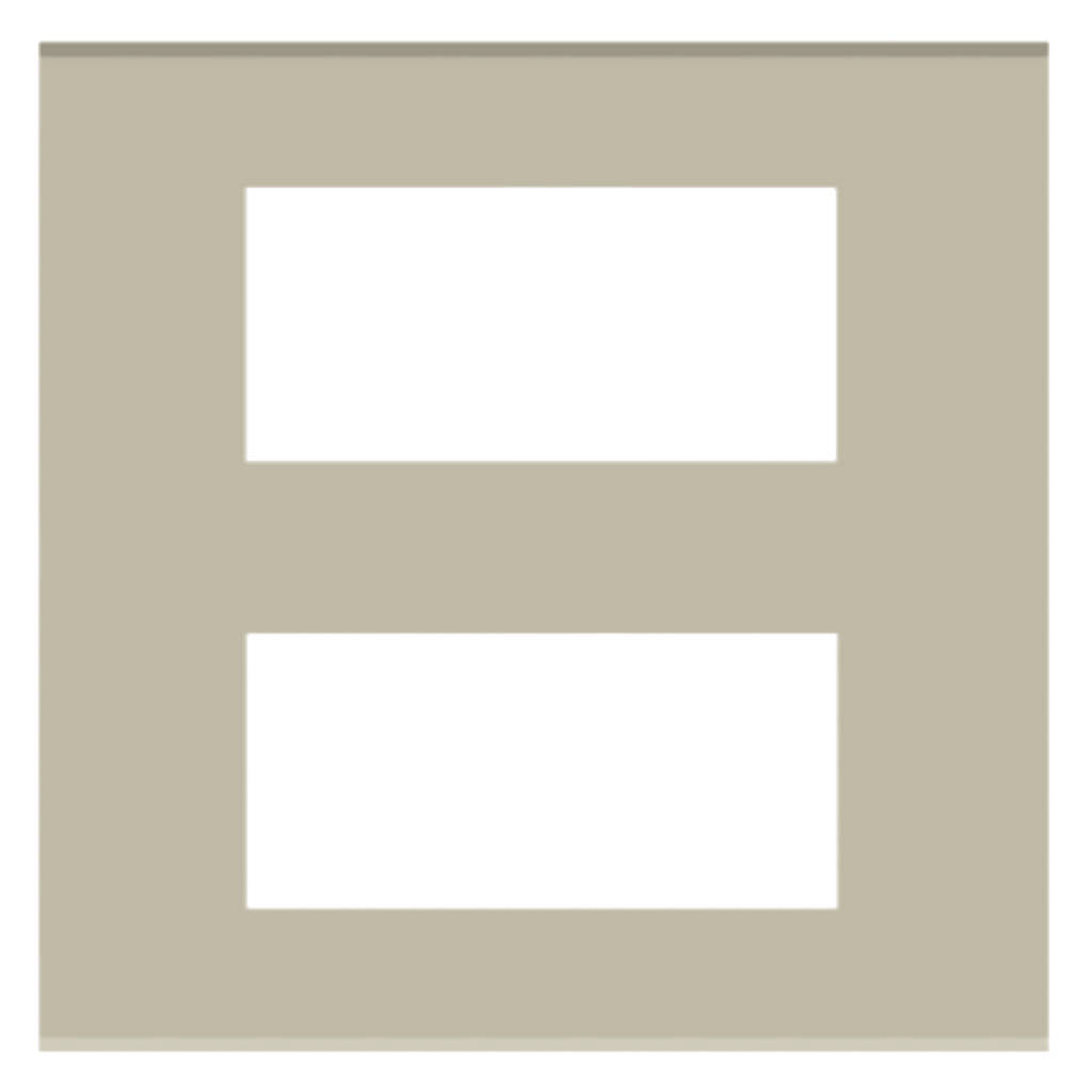 Norisys Cube Series Solid Glass Plates With Frame Smoked Silver