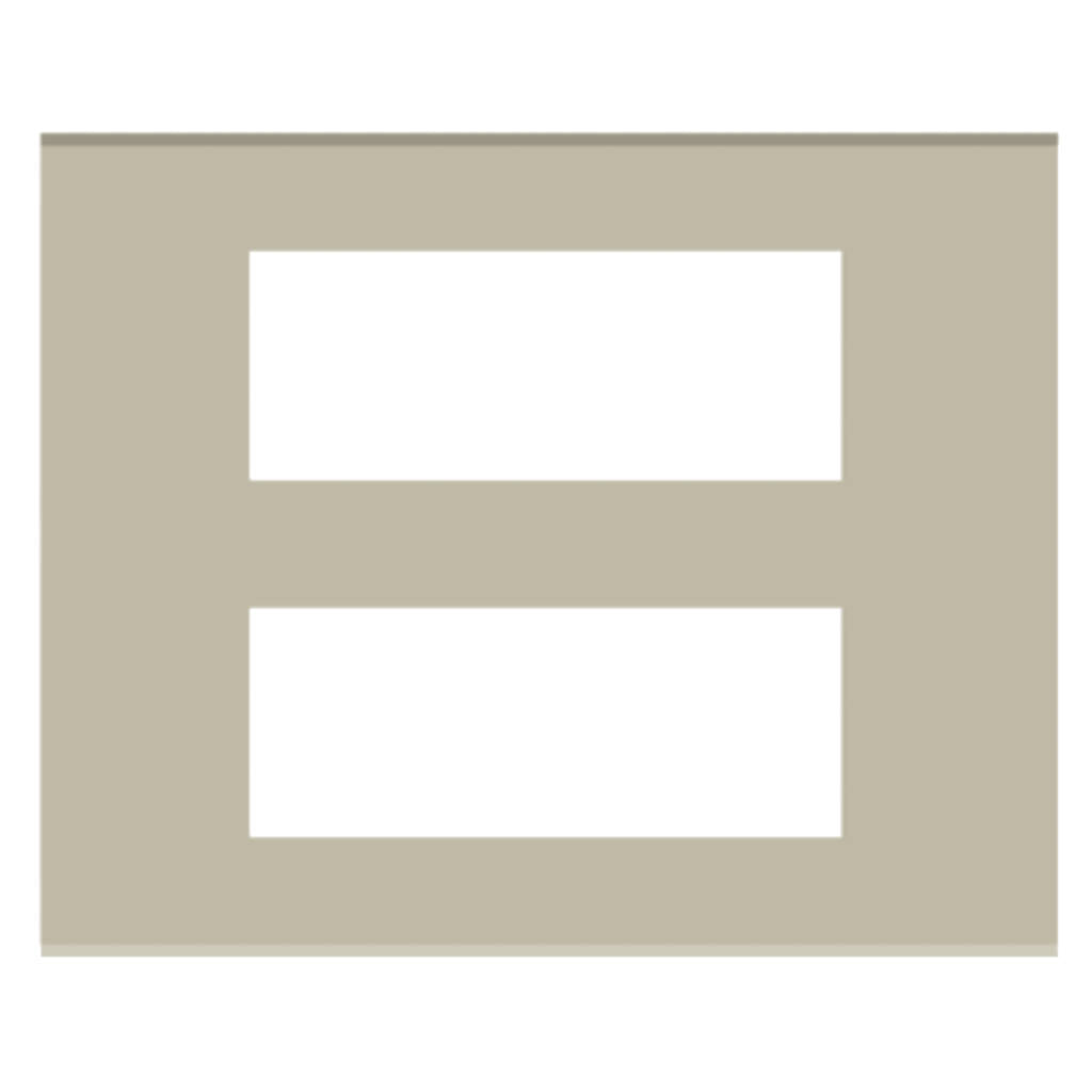 Norisys Cube Series Solid Glass Plates With Frame Smoked Silver