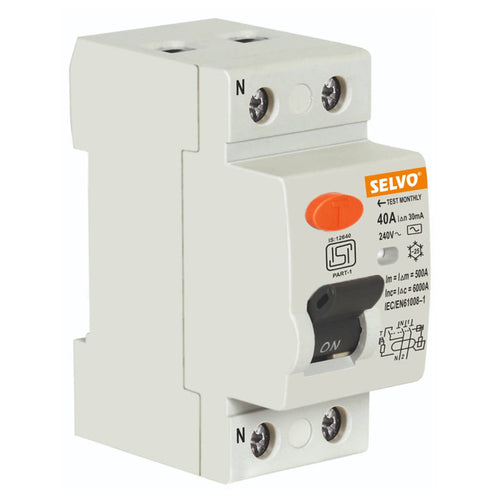 Selvo RCCB Double Pole 30mA 40-63A 