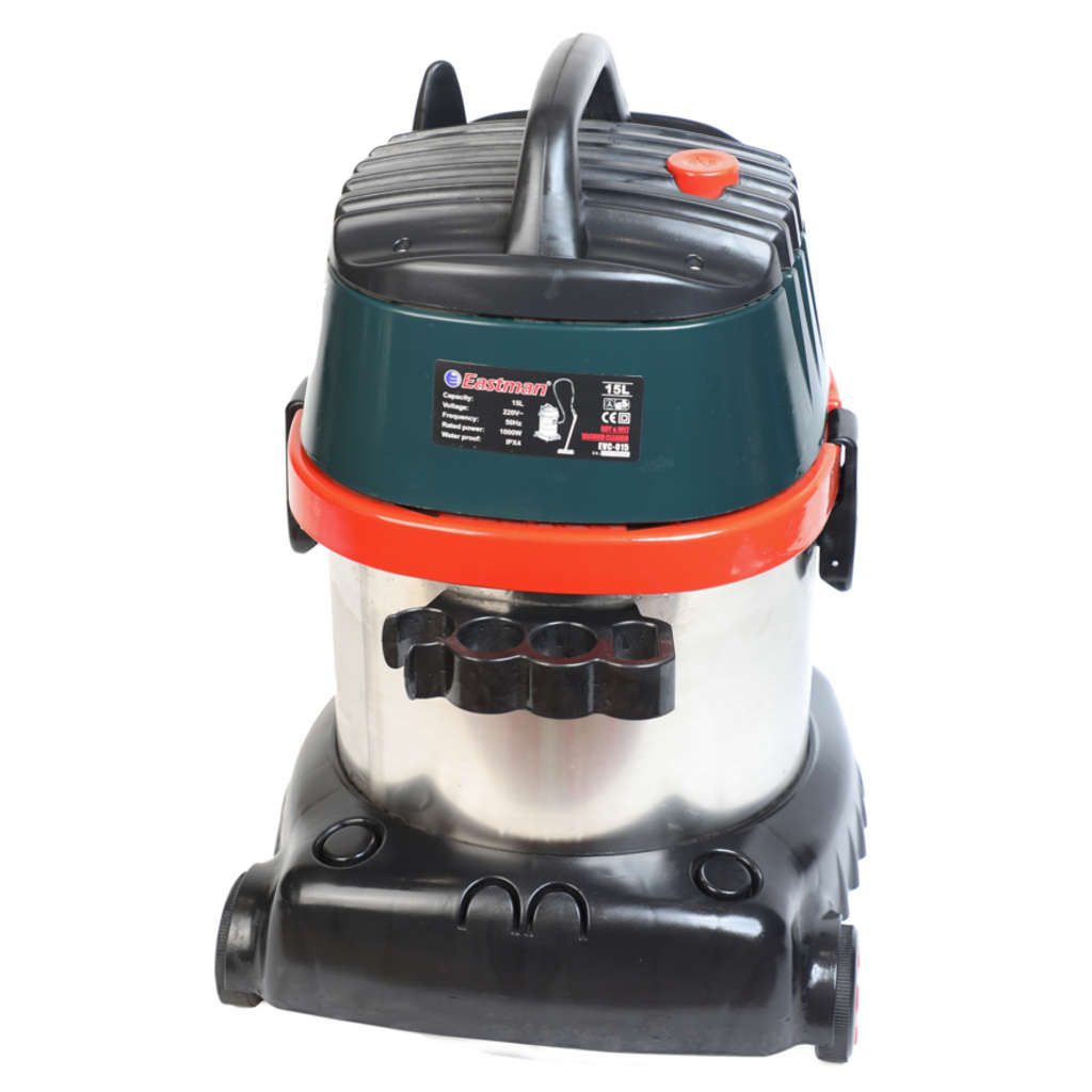 Eastman Industrial Wet & Dry Vacuum Cleaner With Dust Bag 15L 1000W EVC-015