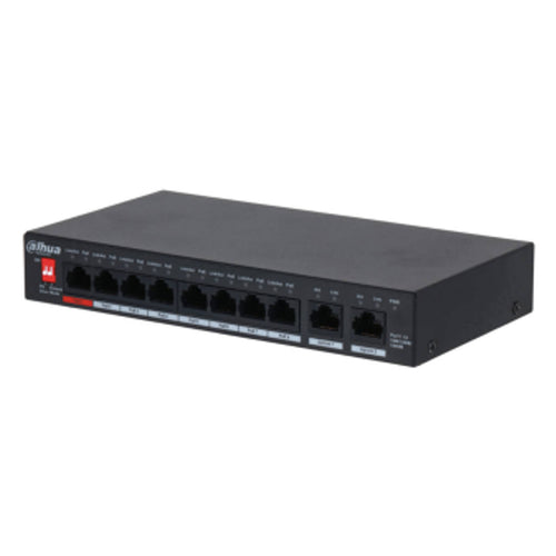 Dahua 10 Port Gigabit Unmanaged Desktop Switch With 8 Port PoE DH-PFS3010-8GT-96 