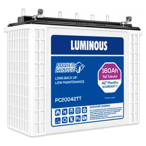 Luminous Power Charge Tall Tubular Inverter Battery 160Ah PC 20042 