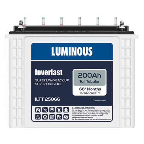 Luminous Inverlast Tall Tubular Inverter Battery 200Ah ILTT25066 