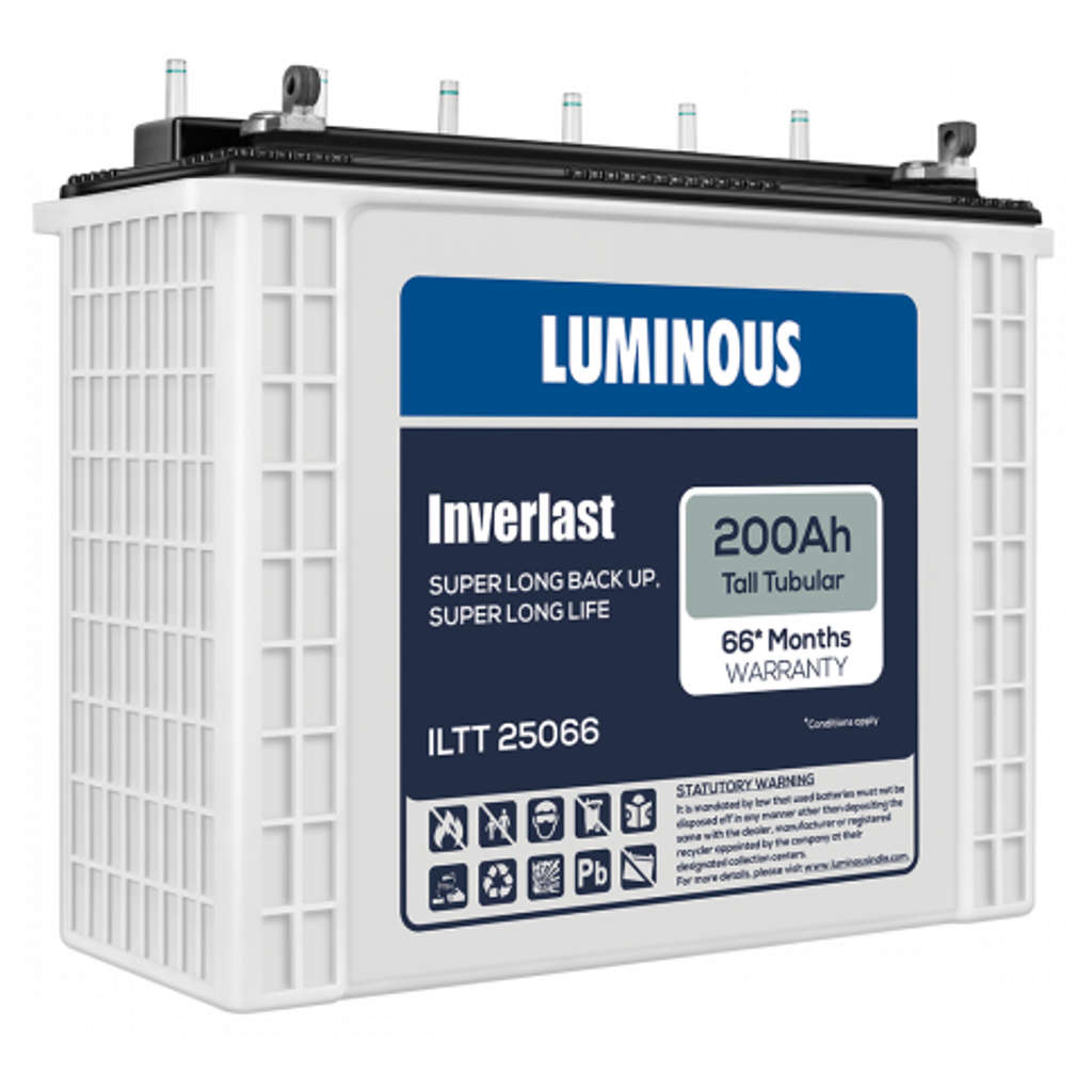 Luminous Inverlast Tall Tubular Inverter Battery 200Ah ILTT25066