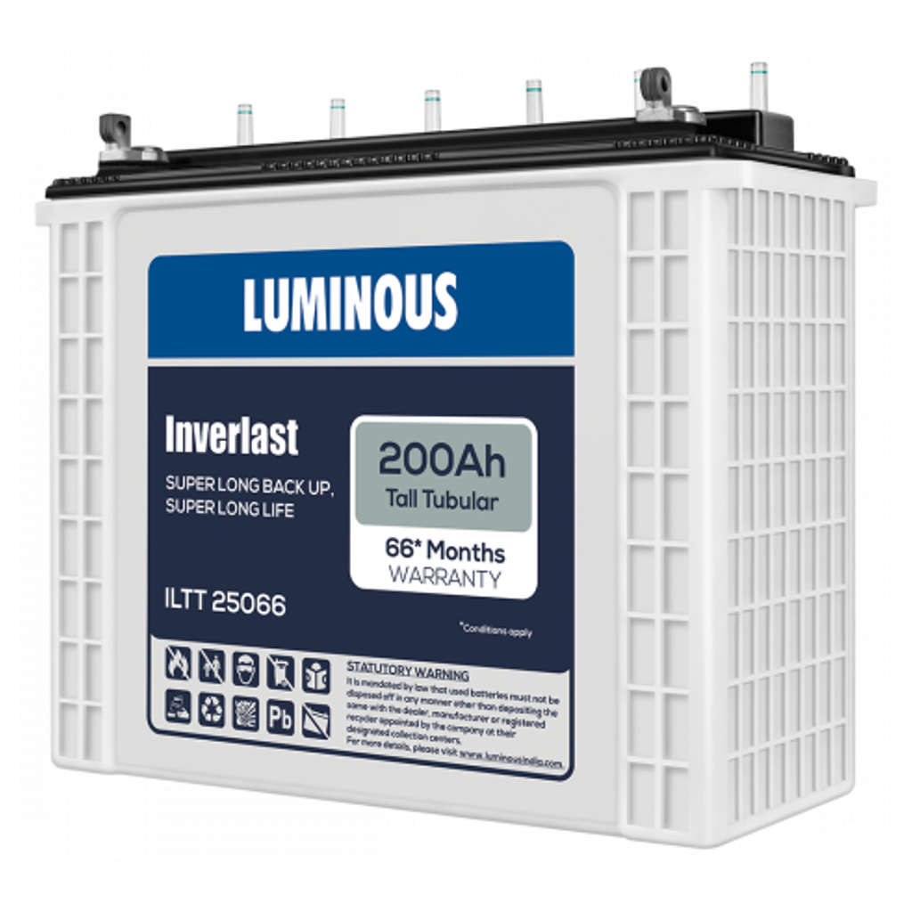 Luminous Inverlast Tall Tubular Inverter Battery 200Ah ILTT25066