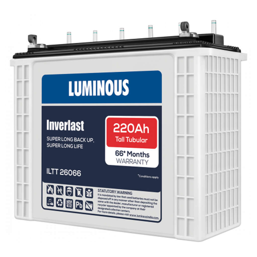 Luminous Inverlast Tall Tubular Inverter Battery 220Ah ILTT26066