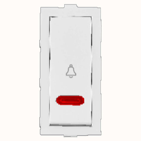 Hello Bell Push Switch With Indicator 10A White 1407 