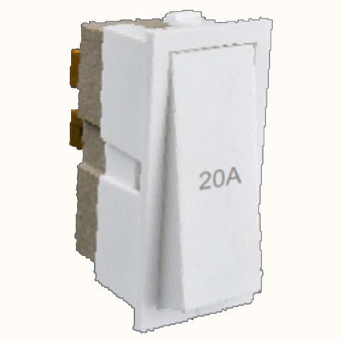 Hello Switch With Porecelain 1Way 20A White 1409 