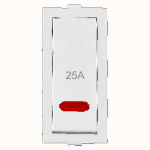 Hello Switch With Indicator 1Way 25A White 1410 
