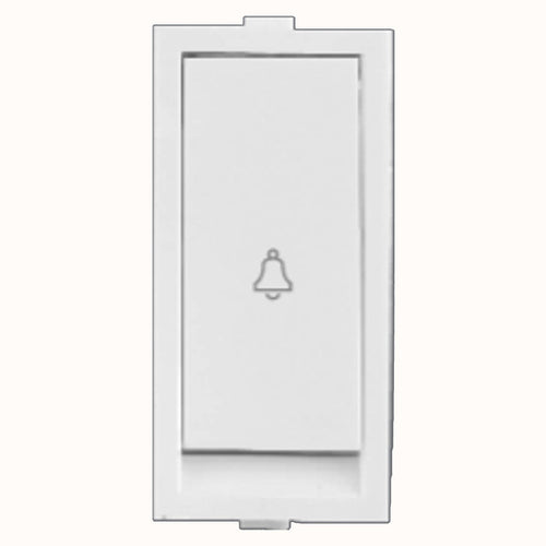 Hello Flat Bell Push Switch 10A White 1423 
