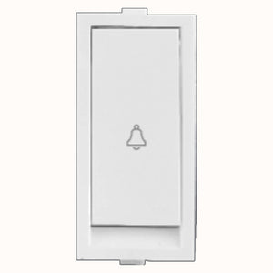 Hello Flat Bell Push Switch 10A White 1423 