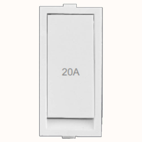 Hello Flat Switch 1Way 20A White 1424 
